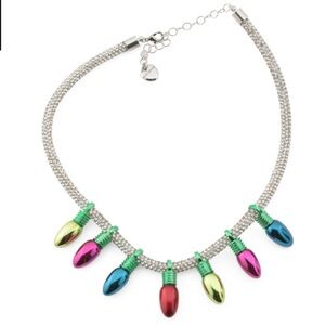 Betsey Johnson Santa Baby Multicolor Lights Necklace New